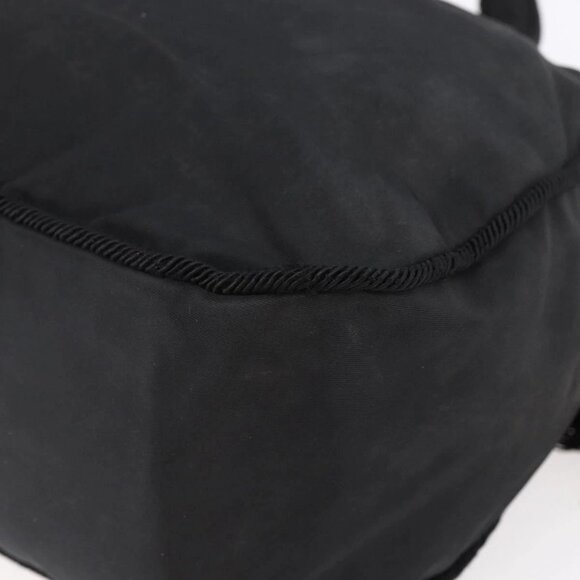 PRADA Beads Fringe Tote Bag Nylon Black Silver Auth bs30470 - Picture 5 of 16